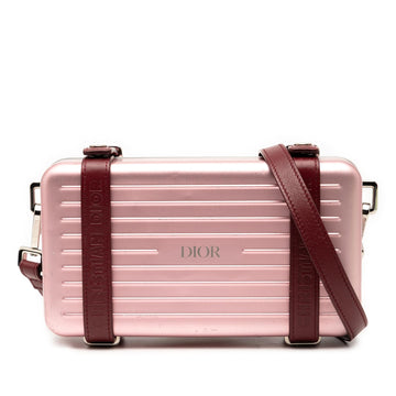 Dior Rimowa Aluminum Personal Clutch On Strap