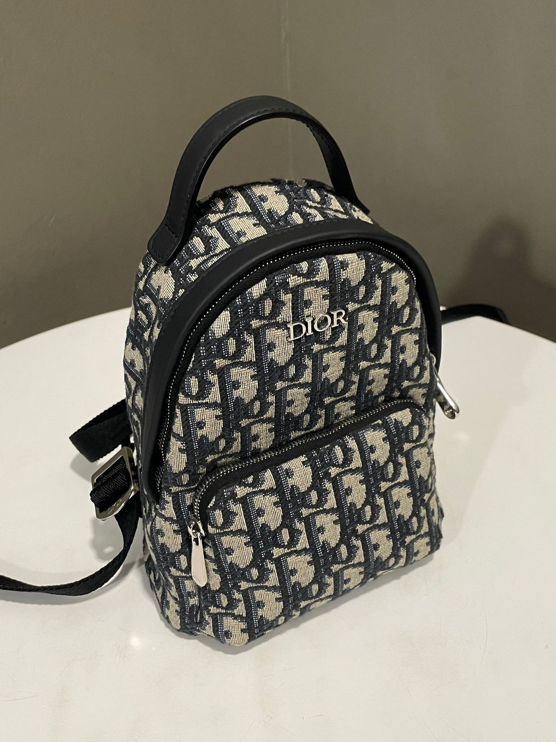 Dior Baby Mini Rider Backpack Blue Oblique