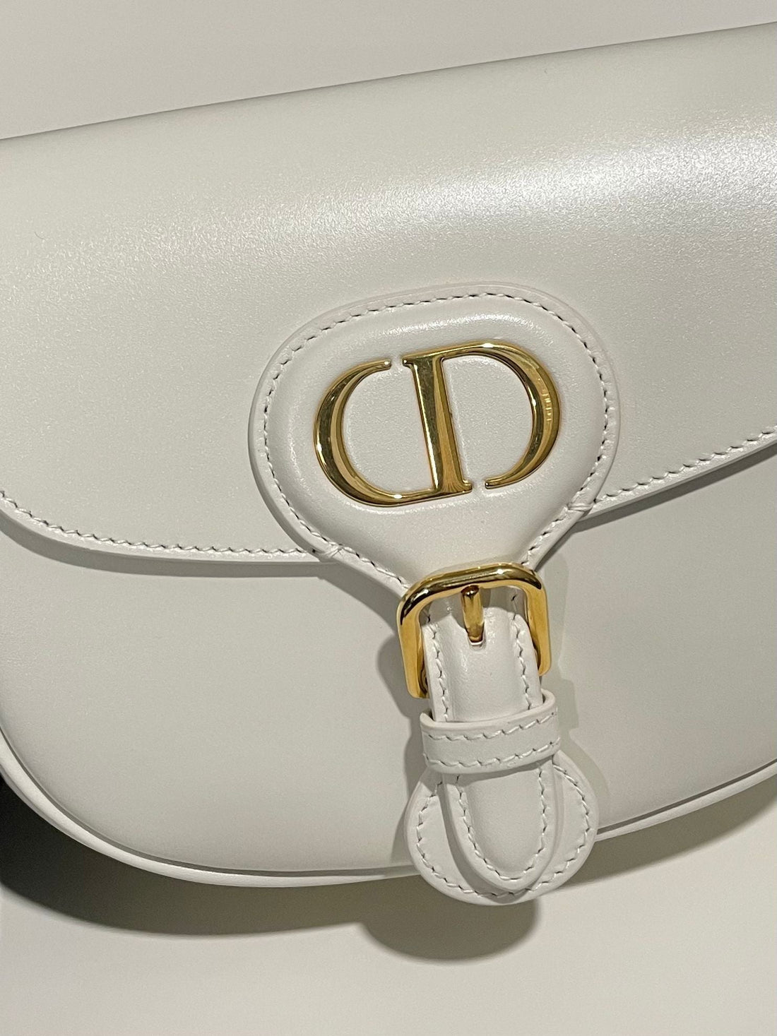 Dior Bobby Small Ivory White Box Calfskin