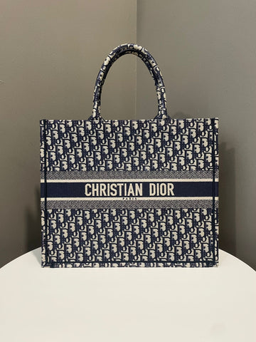 Dior Book Tote Blue Oblique