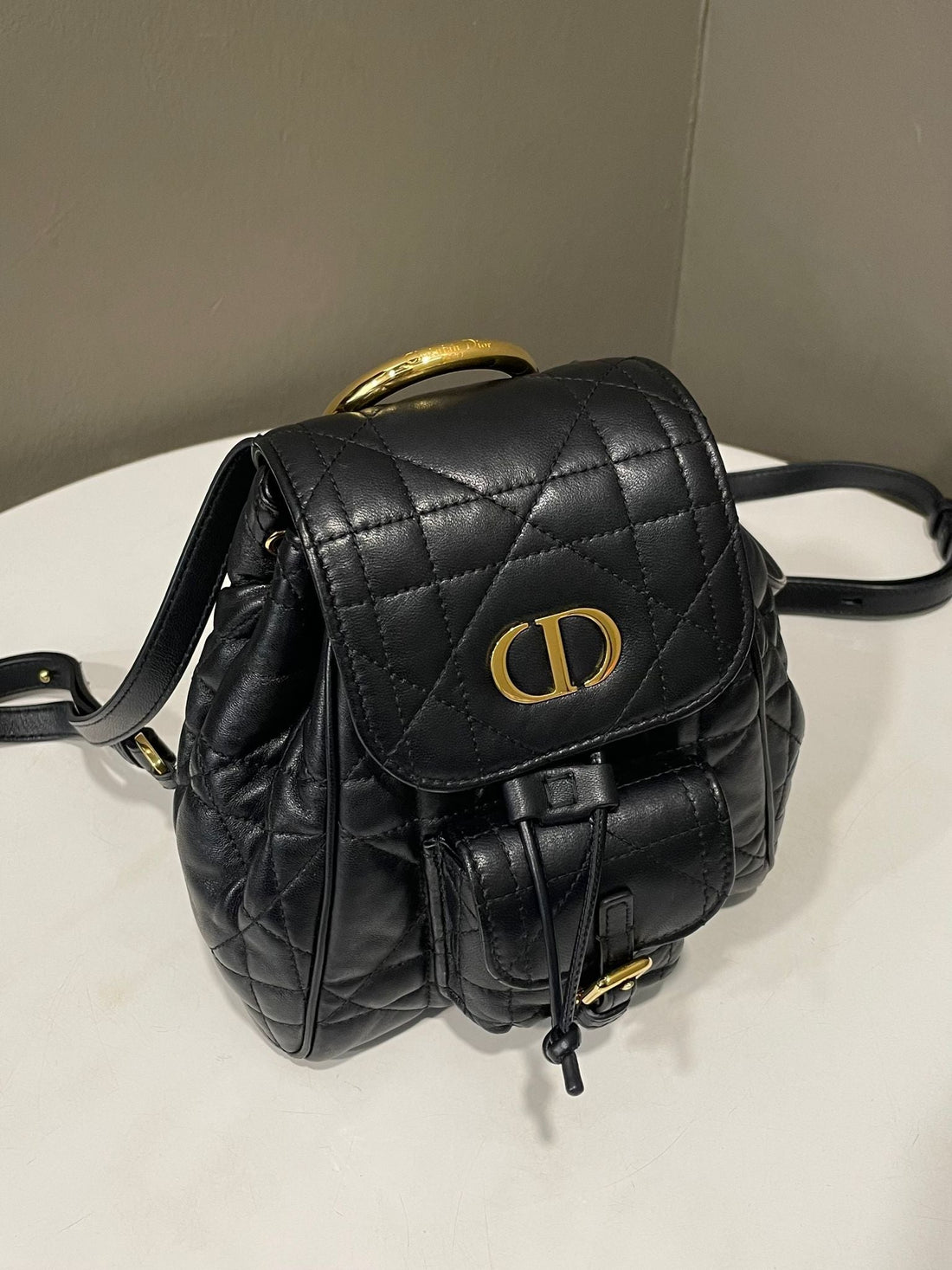 Dior Caro Backpack Black
