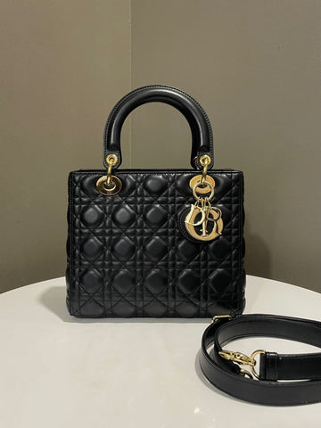 Dior Classic Lady Dior Black Lambskin