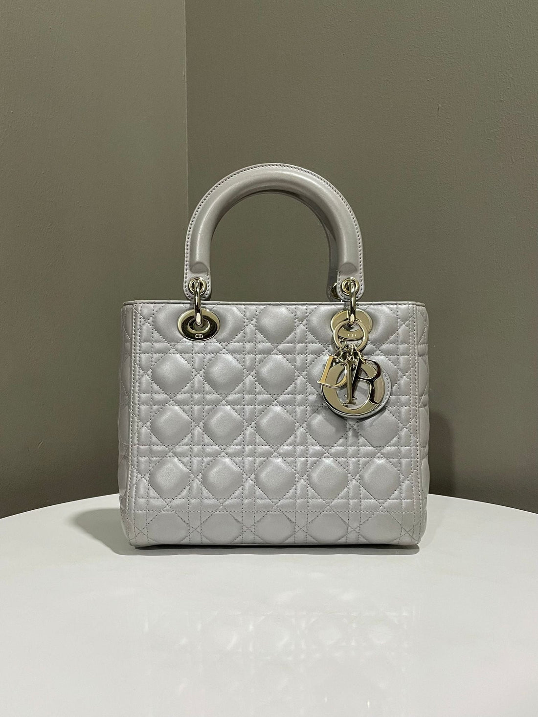 Dior Classic Lady Dior Grey Lambskin