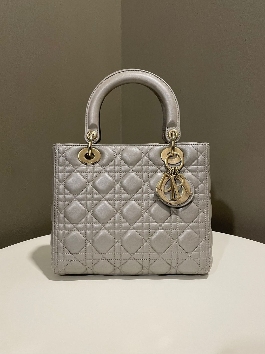 Dior Classic Lady Dior Grey Lambskin