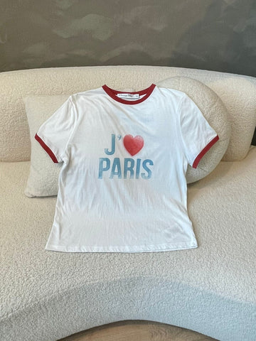 Dior I love Paris T-Shirt White / Red