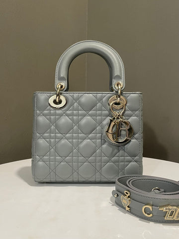 Dior My Lady ABC Dior Grey Lambskin