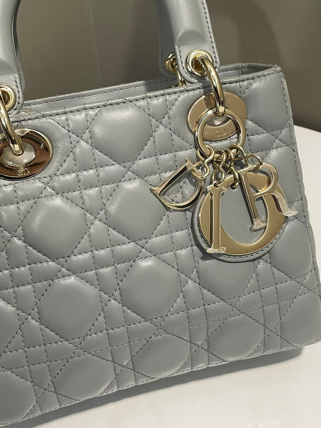 Dior My Lady ABC Dior Grey Lambskin