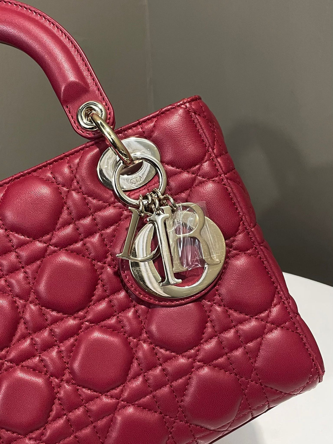 Dior My Lady ABC Dior Red Lambskin