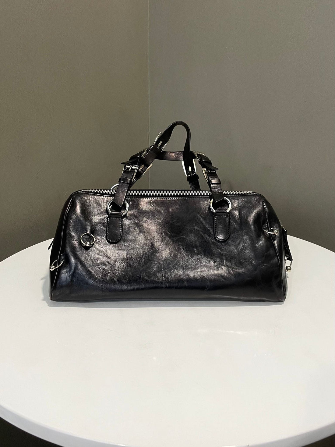 Dior Y2K Star Piercing Top Handle Black Calf