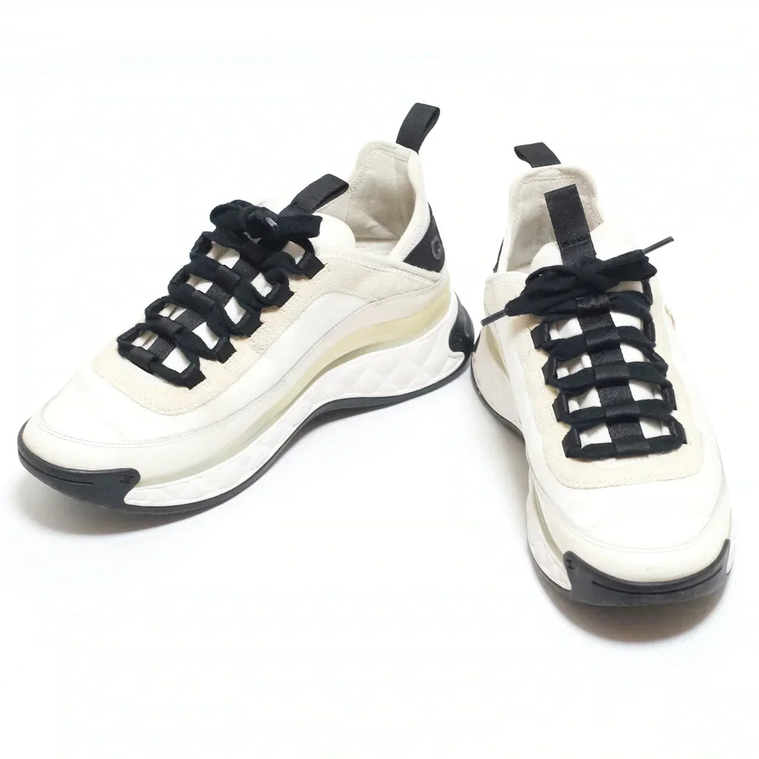 Chanel White Trail Sneakers, 39