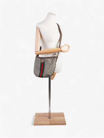 Gucci Ophidia GG Supreme / Green / Red Canvas Small