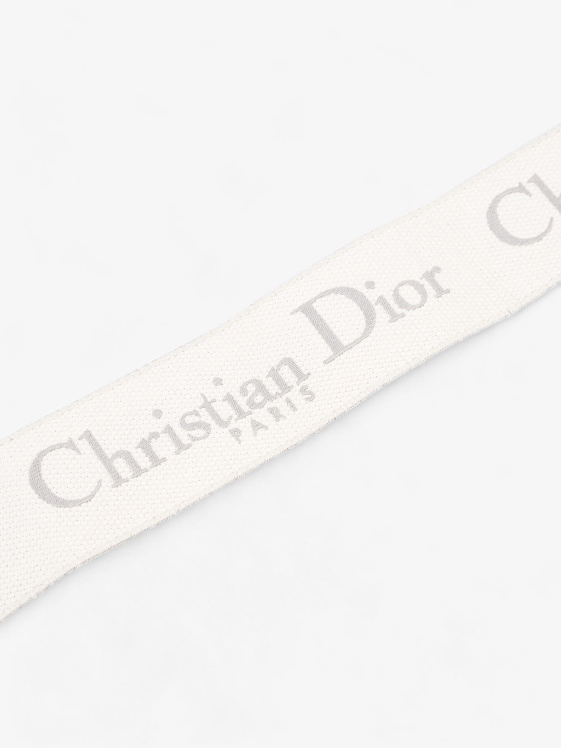 Christian Dior Adjustable Shoulder Strap With Ring Grey Oblique Canvas
