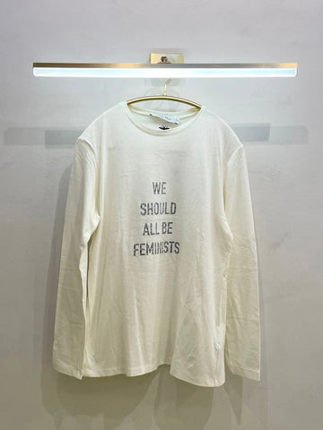 Dior Long Sleeve T Shirt Off White