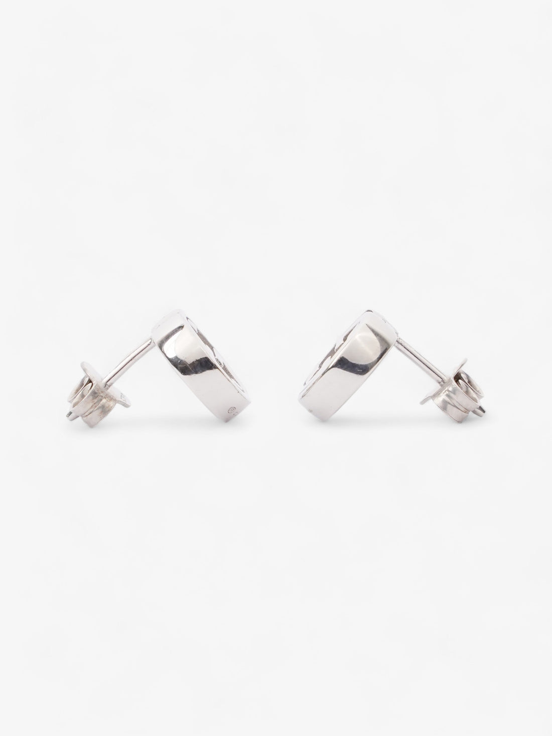 Gucci Interlocking Earrings Silver Silver Sterling