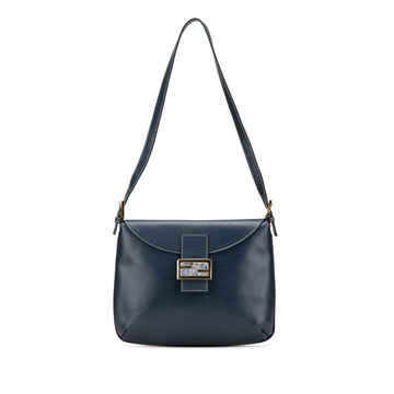 Fendi Calfskin FF Marble Flap Shoulder Bag