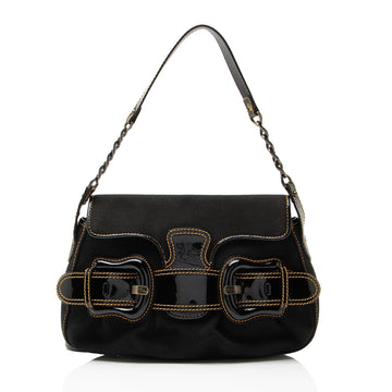 Fendi Canvas B Bis Shoulder Bag