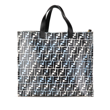 Fendi Joshua Vides Zucca Coated Canvas Cloudy Shopper Satchel
