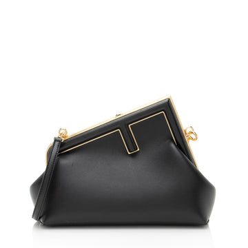Fendi Lambskin Fendi First Small Shoulder Bag