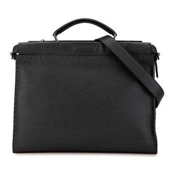 Fendi Large Leather Selleria Peekaboo Iconic Fit Bag