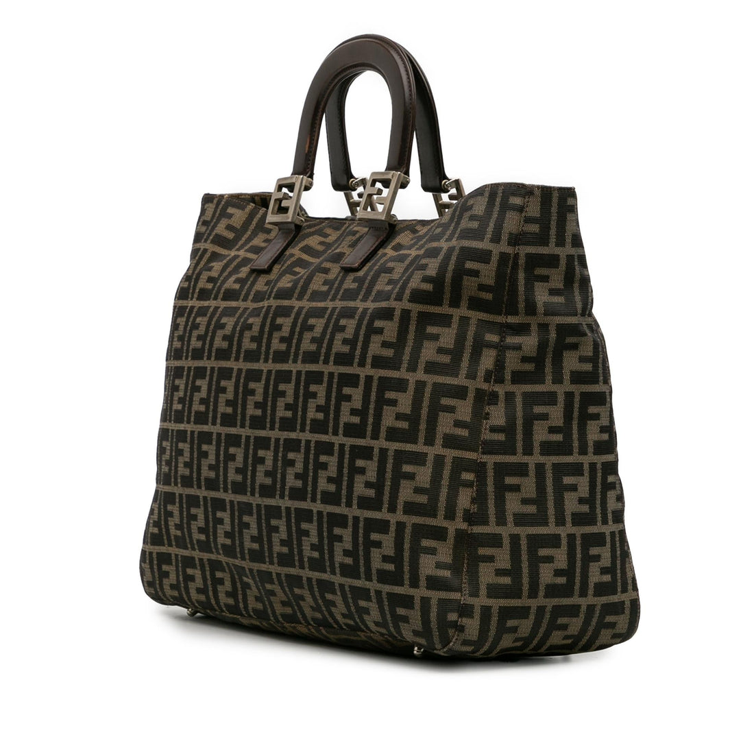 Fendi Large Zucca Canvas Twins Tote