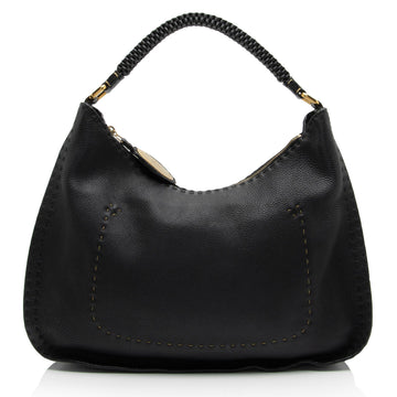 Fendi Leather Selleria Hobo (SHF-Xh4Dib)