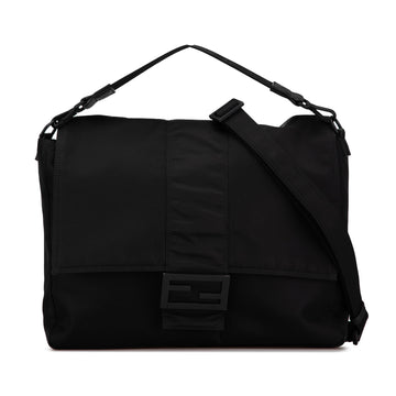 Fendi Nylon Baguette Messenger Bag
