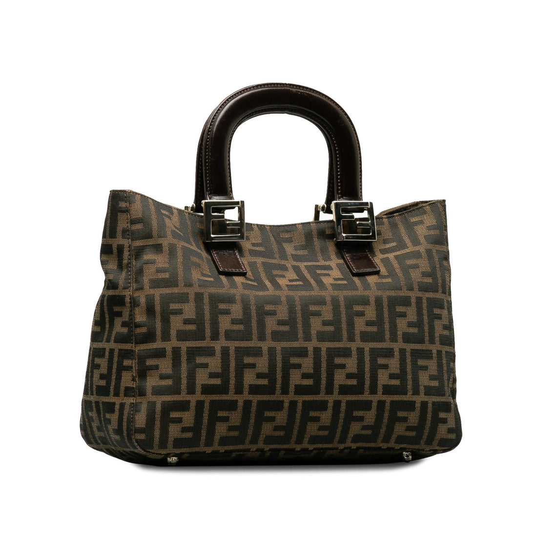 Fendi Small Zucca Canvas Twins Tote (SHG-kog7lI)