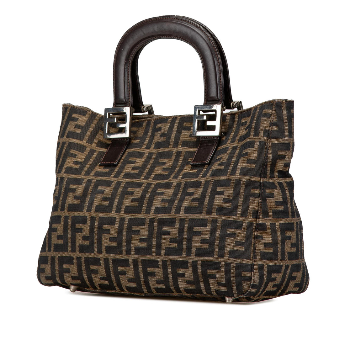 Fendi Small Zucca Canvas Twins Tote