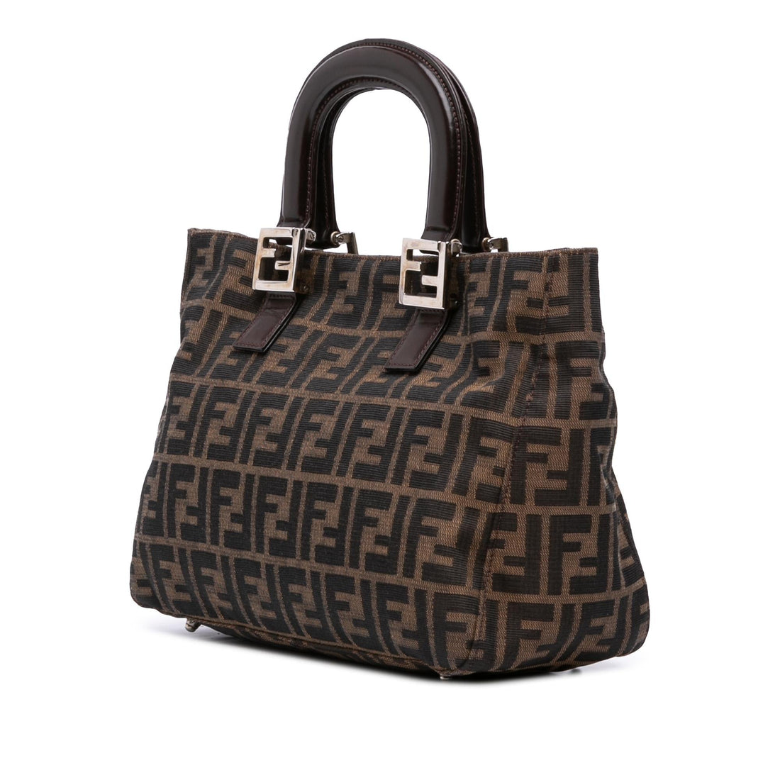 Fendi Small Zucca Canvas Twins Tote