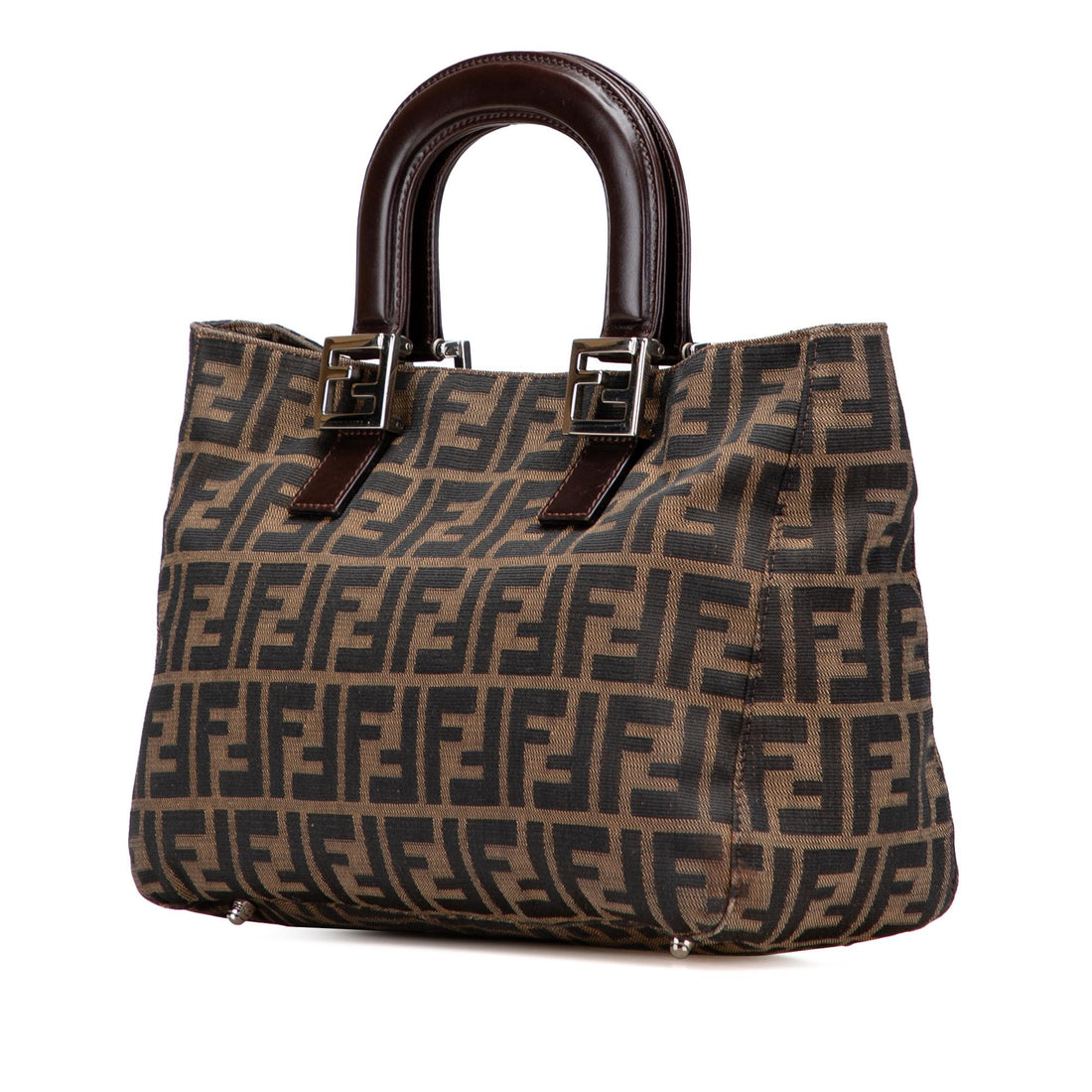 Fendi Small Zucca Canvas Twins Tote