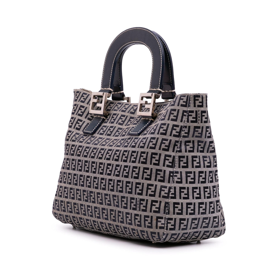 Fendi Small Zucchino Canvas Twins Tote
