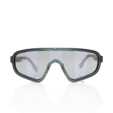 Fendi Striped Biker Shield Sunglasses