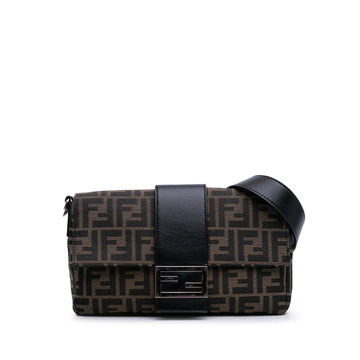 Fendi Zucca Canvas Convertible Baguette Satchel