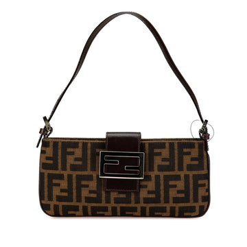 Fendi Zucca Canvas Shoulder Bag
