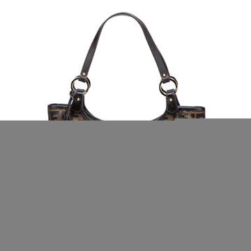 Fendi Zucca Canvas Shoulder Bag