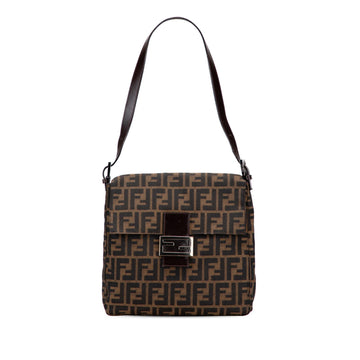Fendi Zucca Canvas Shoulder Bag
