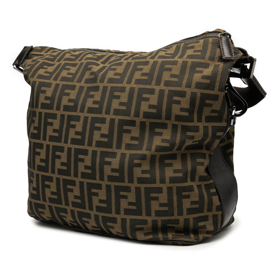 Fendi Zucca Canvas Shoulder Bag