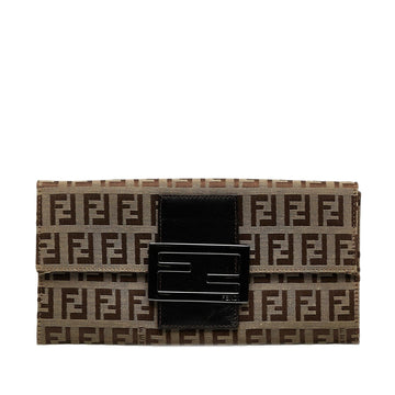 Fendi Zucchino Canvas Continental Wallet (SHG-RPVF6U)
