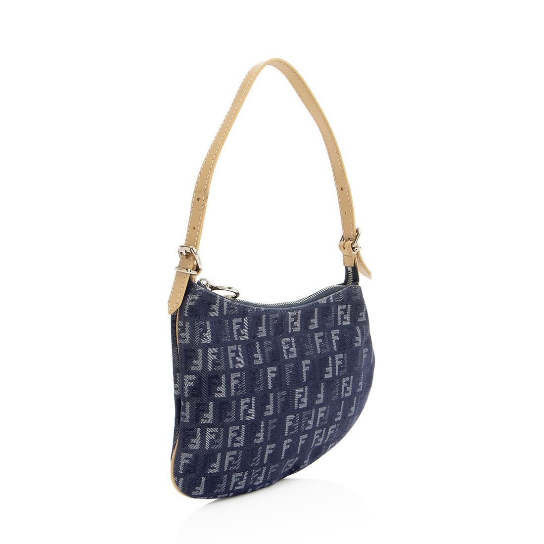 Fendi Zucchino Oyster Shoulder Bag