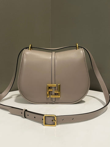 Fendi C'mon Bag Taupe Calfskin