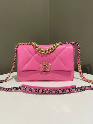 Chanel 19 Flap Bag Bubblegum Pink