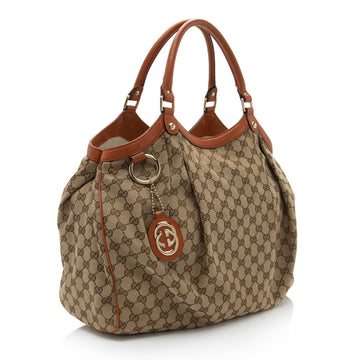 Gucci GG Canvas Sukey Large Tote (SHF-mEkg0y)