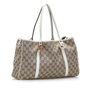 Gucci GG Canvas Twins Tote (SHG-gu3wR2)