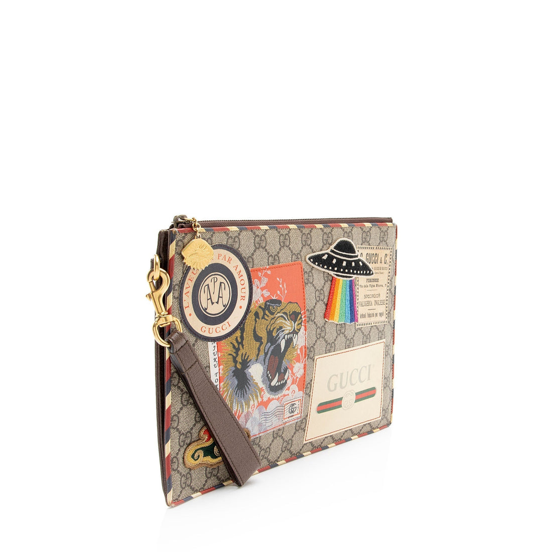 Gucci GG Supreme Courrier Clutch