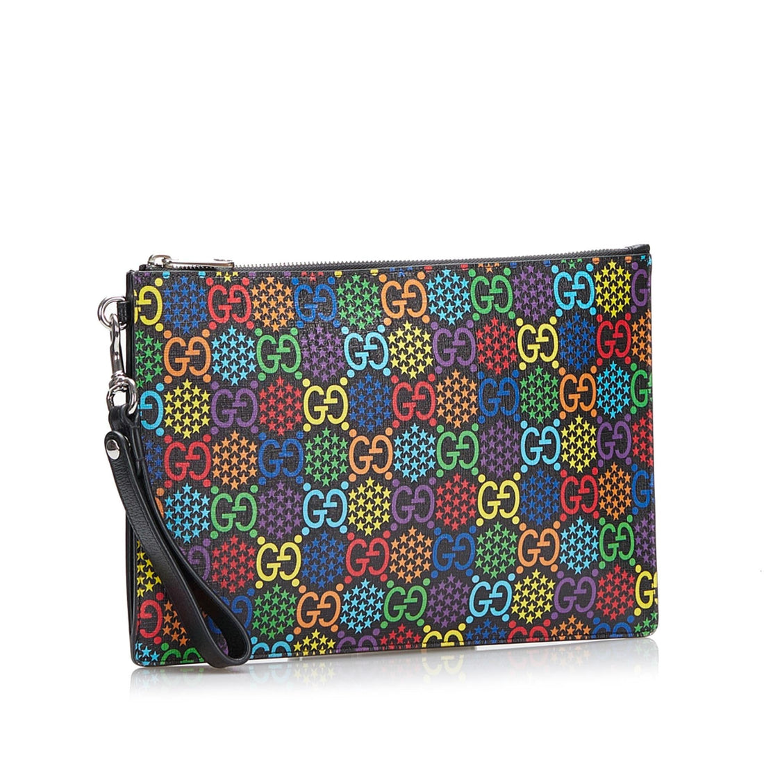 Gucci GG Supreme Psychedelic Zip Clutch (SHG-36980)