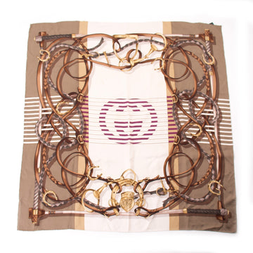 Gucci GG Printed Silk Scarf