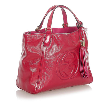 Gucci Soho Patent Leather Satchel (SHG-31947)