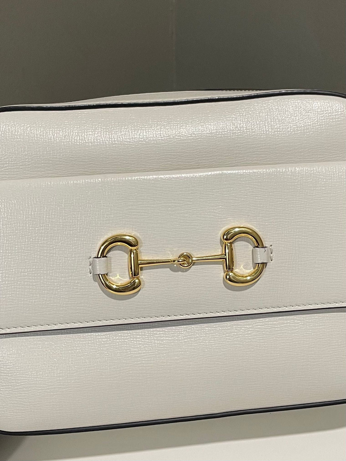 Gucci Horsebit 1955 shoulder Bag Ivory Calfskin