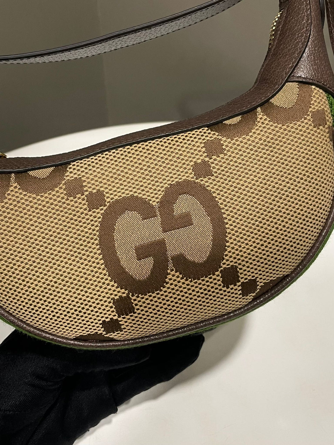 Gucci Jumbo GG Mini Ophidia Shoulder Bag Brown Monogram