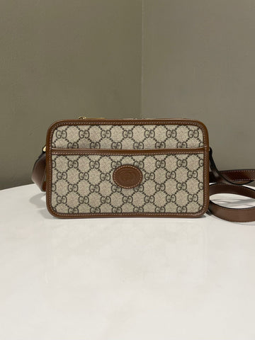 Gucci Ophidia Camera Crossbody Bag GG Monogram